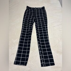 SHEIN Black and White Checkered Women's Pants
